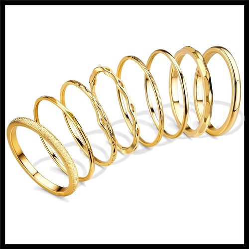 8pz anelli sottili - anelli, oro