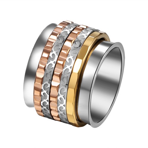 Anello donna tre colori