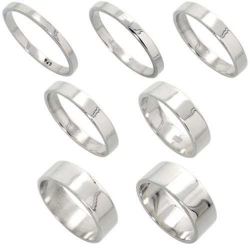 2mm 8mm uomo - uomo, argento