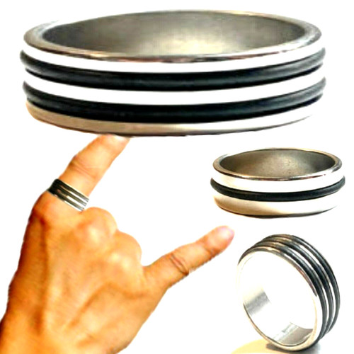 Anello acciaio inox uomo - in,