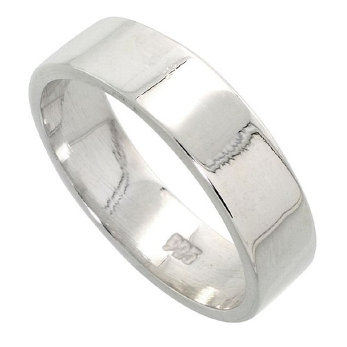 6mm uomo donna argento - 6mm,