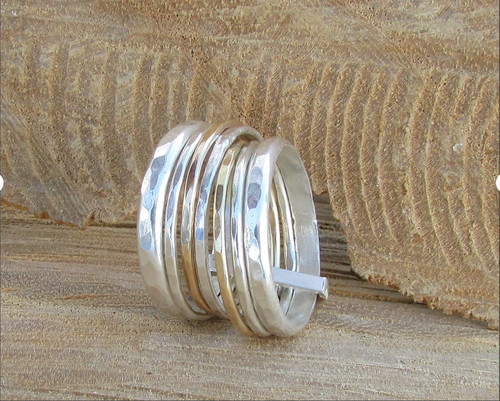 Anello girevole argento 925 - anello,
