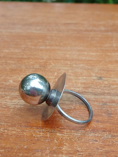 Anello pollice vintage argento - vintage,