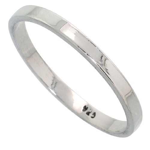 2mm uomo donna - donna, argento