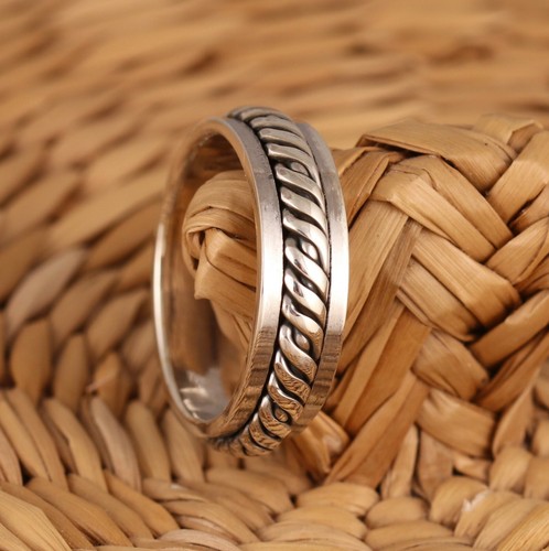 Anello fascia argento - in,
