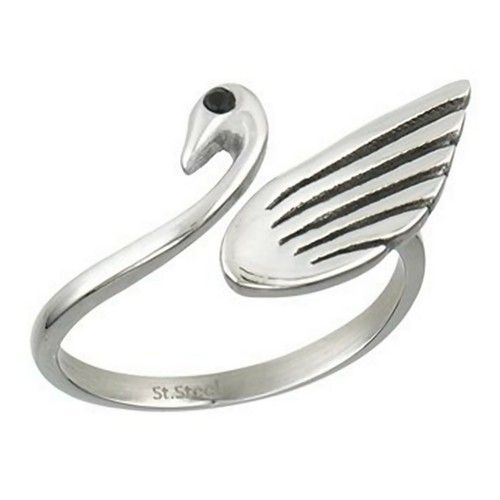 Anello donna cigno argento - cigno,