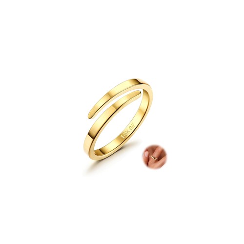14k oro aperto - dito, per