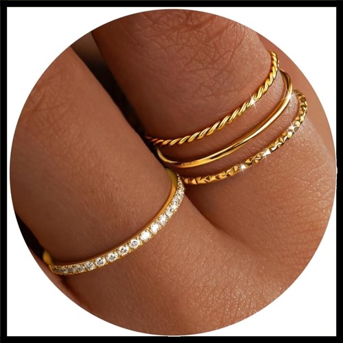 Delicati anelli oro - in,